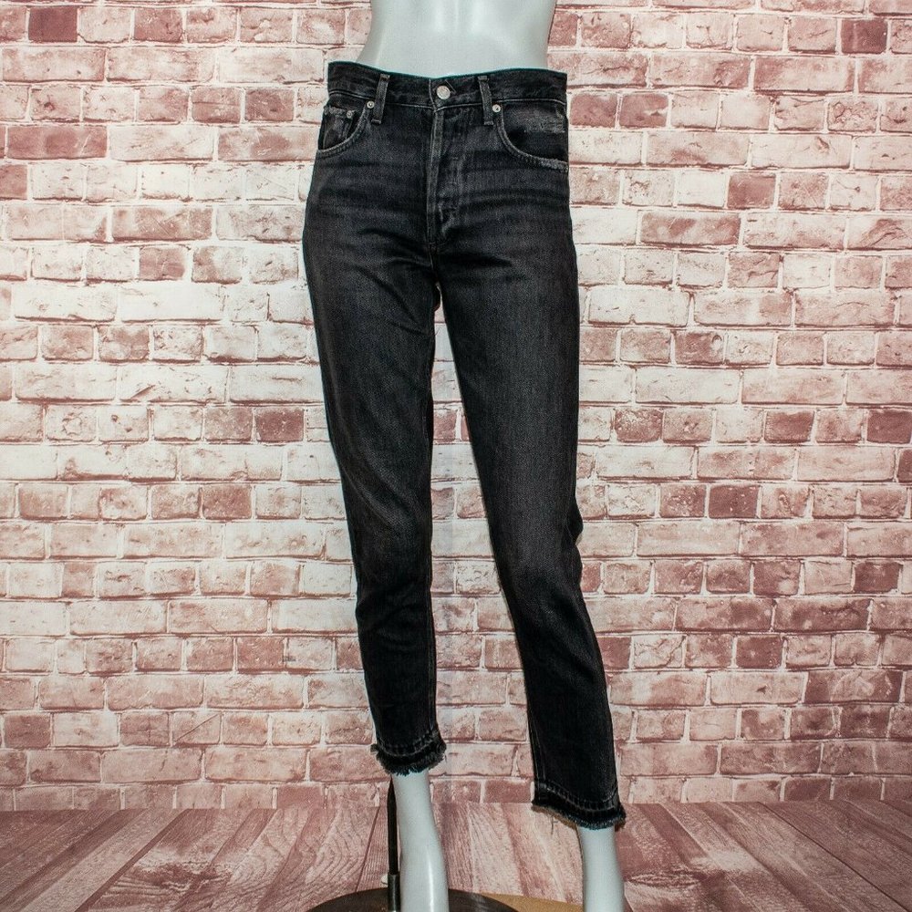 AGOLDE Jamie Straight High Rise Denim Jeans